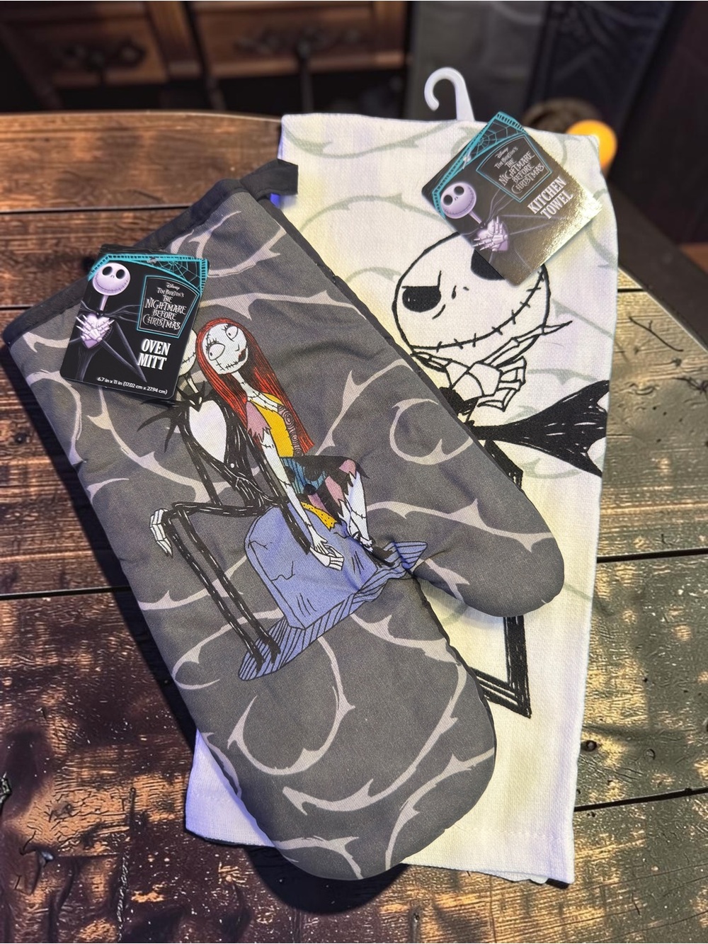 Disney Nightmare Before Christmas Jack & Sally Kitchen Set NWT